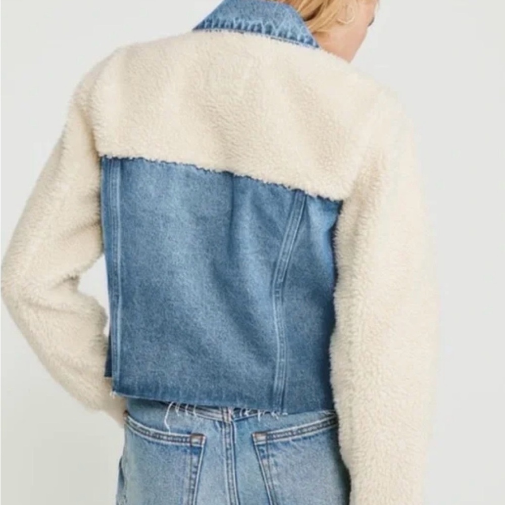 Abercrombie & Fitch Blue and Cream Jean Jacket - Picture 2 of 5